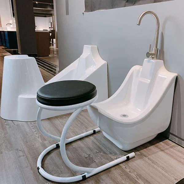 Wudu foot wash station.
