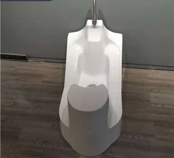 Wudu foot wash with integrated seat