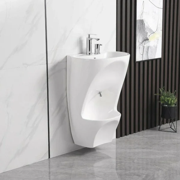 Hanging ceramic Wudu ablution sink for foot washing